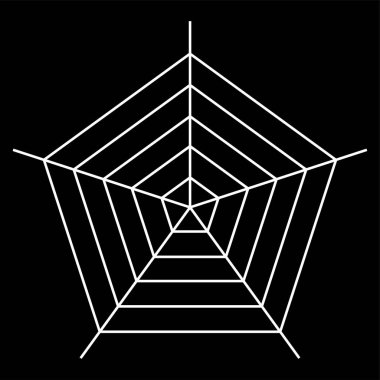 arka plan üzerinde beyaz örümcek vektör çizim 