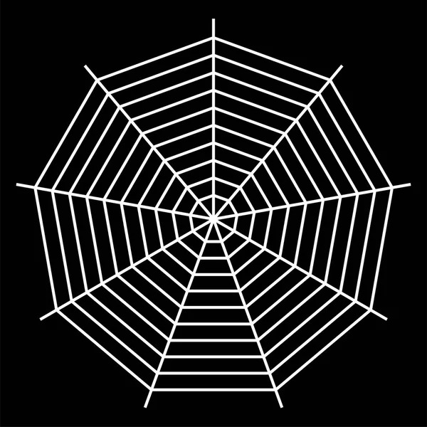 Ilustración de vector de araña blanca en el fondo — Vector de stock