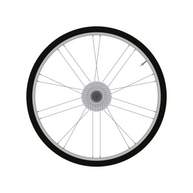 bisiklet tekerleği arka tekerlek dişli vektör ile