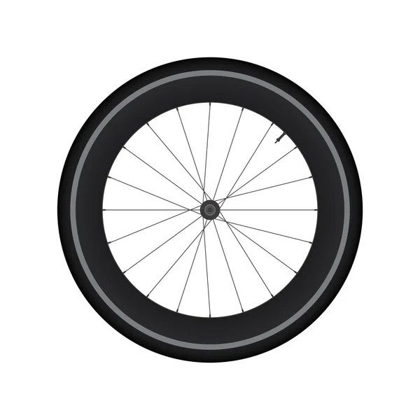 High Rim Wheel Road Bike vector — Stock Vector