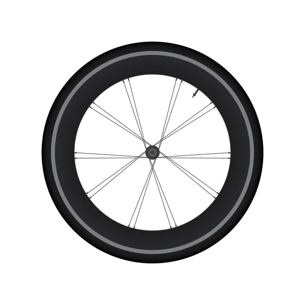 High Rim Wheel Road Bike vector — Stock Vector