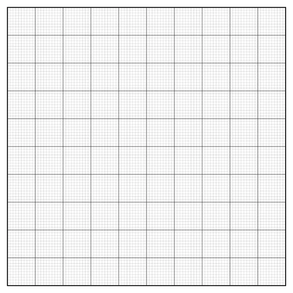 紙方眼のグラフ用紙用紙座標グリッド — ストックベクタ
