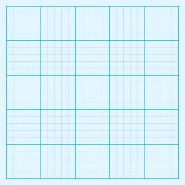 青いグラフ用紙座標グリッド紙が紙を乗 — ストックベクタ