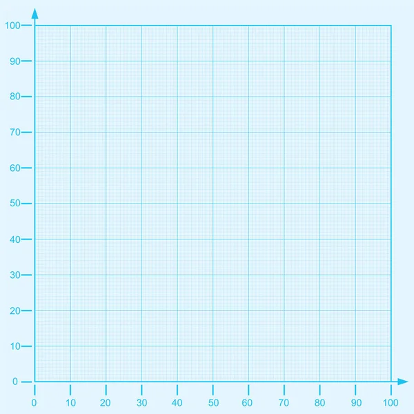 蓝色方格纸坐标纸网格平方纸 — 图库矢量图片
