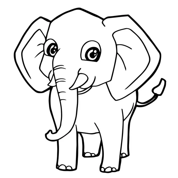 cartoon cute elephant coloring page vector - Stock Image - Everypixel cartoon cute elephant coloring page vector - Stock Image - Everypixel