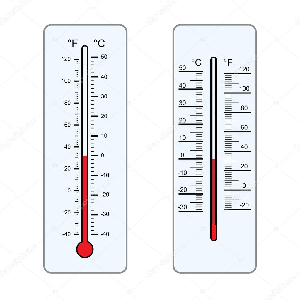 thermometers  Vector isoltaed on white background
