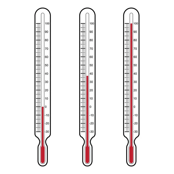 Thermometer-Vektordarstellung — Stockvektor