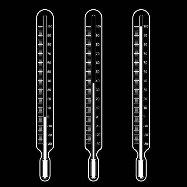 Thermometer-Vektordarstellung — Stockvektor
