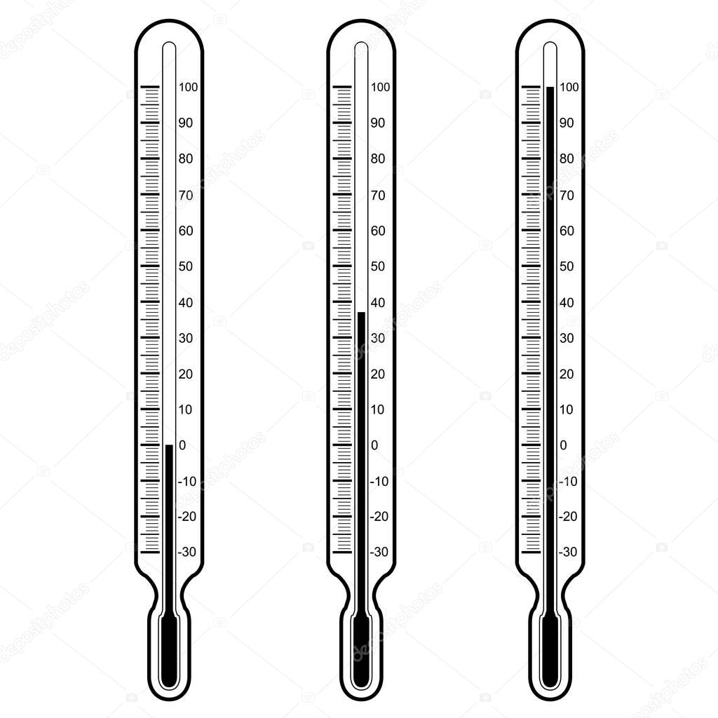 thermometers  Vector illustration