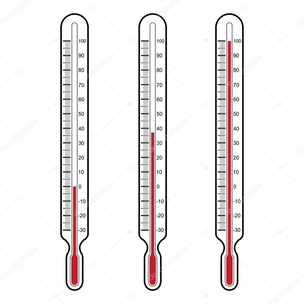 thermometers  Vector illustration