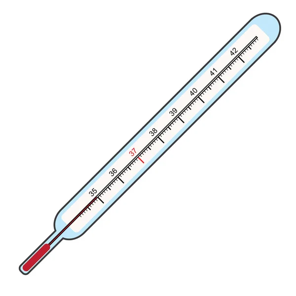 Laboratory Thermometer Labeled