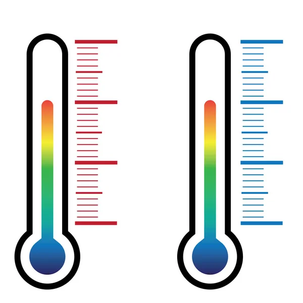 Icono del termómetro en el vector de fondo blanco — Vector de stock