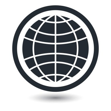 Dünya Dünya vektör simgeler beyaz arka plan üzerinde 