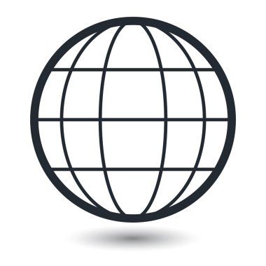 Dünya Dünya vektör simgeler beyaz arka plan üzerinde 