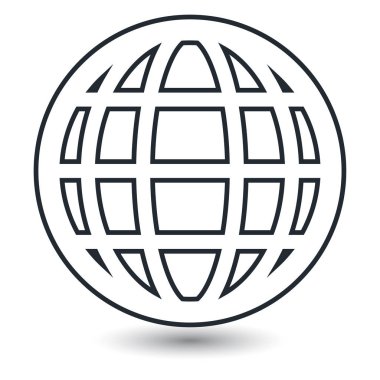 Dünya Dünya vektör simgeler beyaz arka plan üzerinde 