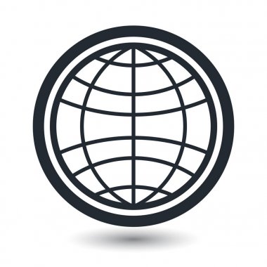 Dünya Dünya vektör simgeler beyaz arka plan üzerinde 