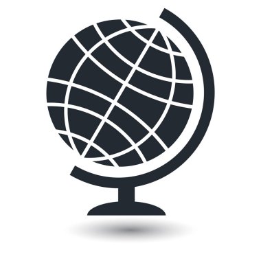 Dünya Dünya vektör simgeler beyaz arka plan üzerinde 