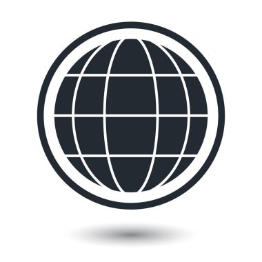 Dünya Dünya vektör simgeler beyaz arka plan üzerinde 