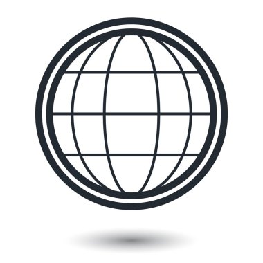 Dünya Dünya vektör simgeler beyaz arka plan üzerinde 