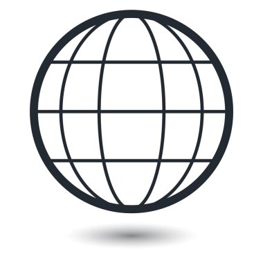 Dünya Dünya vektör simgeler beyaz arka plan üzerinde 