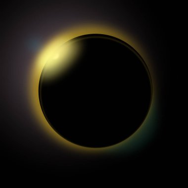 Sun eclipse solar realistic eclipse   clipart
