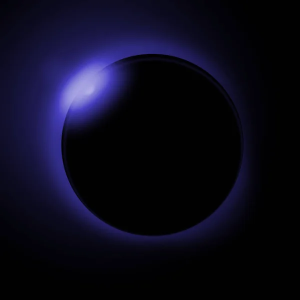 Eclipse solar eclipse solar realista —  Fotos de Stock