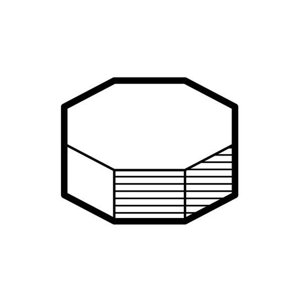 Grundlegende geometrische 3D-Formen isoliert auf einem weißen Hintergrundvektor — Stockvektor