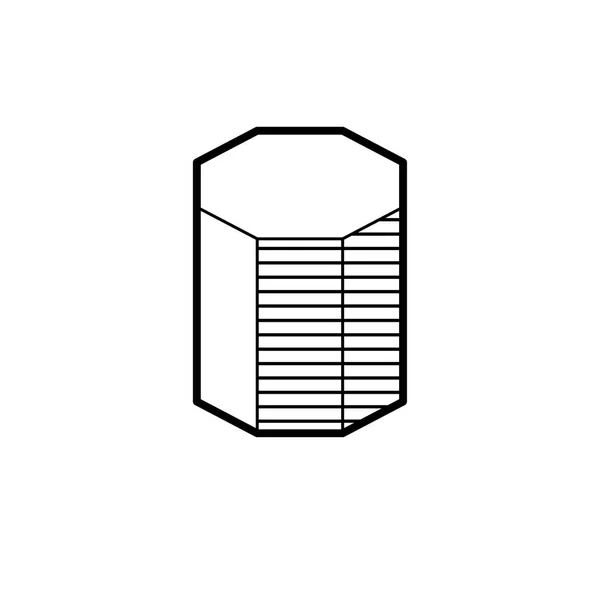 Βασικά 3d γεωμετρικά σχήματα που απομονώνονται σε ένα λευκό φόντο διάνυσμα — Διανυσματικό Αρχείο