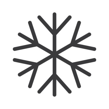 Beyaz arka plan vektör Noel'de kar tanesi simgesi