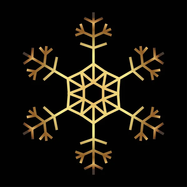 Sneeuwvlok symbool voor Kerstmis op witte achtergrond vector — Stockvector