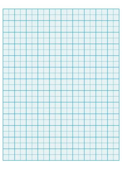 グラフ用紙方眼紙印刷可能なベクター イラストをエンジニア リング — ストックベクタ