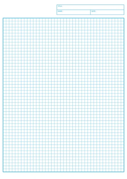 Engineering Graph Papier Druckbare Graphik Papier Vektor Illustration — Stockvektor