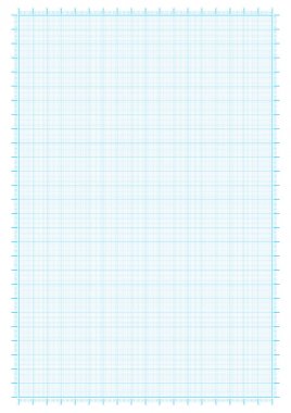 Mavi grafik kağıdı koordinat kağıt kılavuz kağıt kağıt kare 