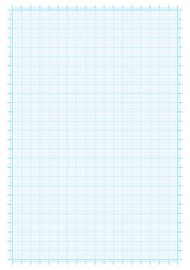 Mavi grafik kağıdı koordinat kağıt kılavuz kağıt kağıt kare 