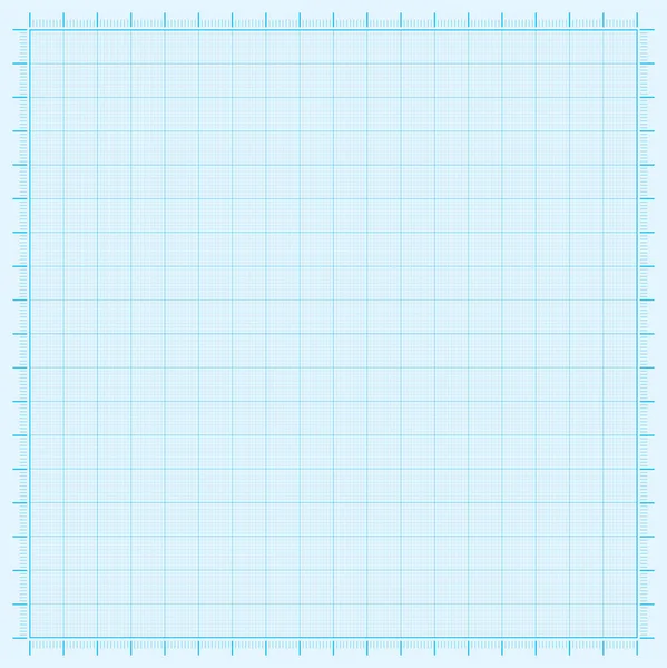Blaues Graphikpapier Koordinatenpapier Gitterpapier Kariertes Papier — Stockvektor