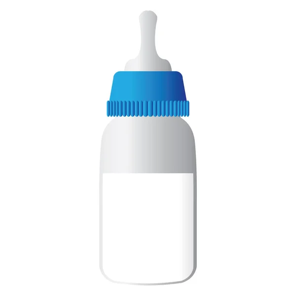 乳児と幼児のベクトル イラストのボトルや赤ちゃんのボトルを供給 — ストックベクタ