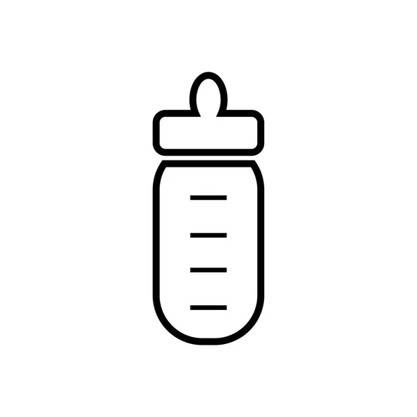 Bottiglia Alimentazione Biberon Neonati Bambini Illustrazione Vettoriale — Vettoriale Stock