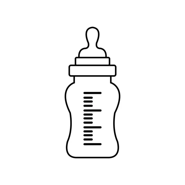 Feeding Bottle Baby Bottle Infants Young Children Vector Illustration - Stok Vektor