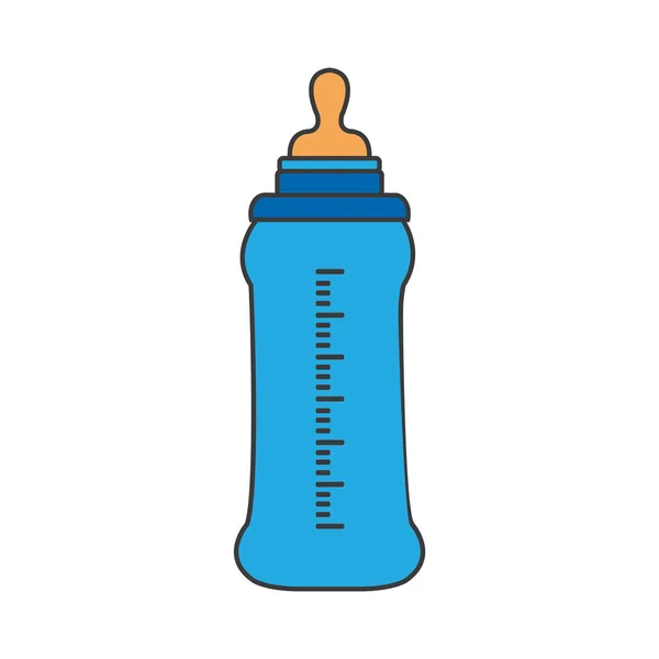 Karmienie Butelką Lub Baby Butelki Dla Niemowląt Małych Dzieci Ilustracja — Wektor stockowy