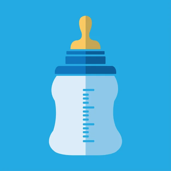 Feeding Bottle Baby Bottle Infants Young Children Vector Illustration - Stok Vektor