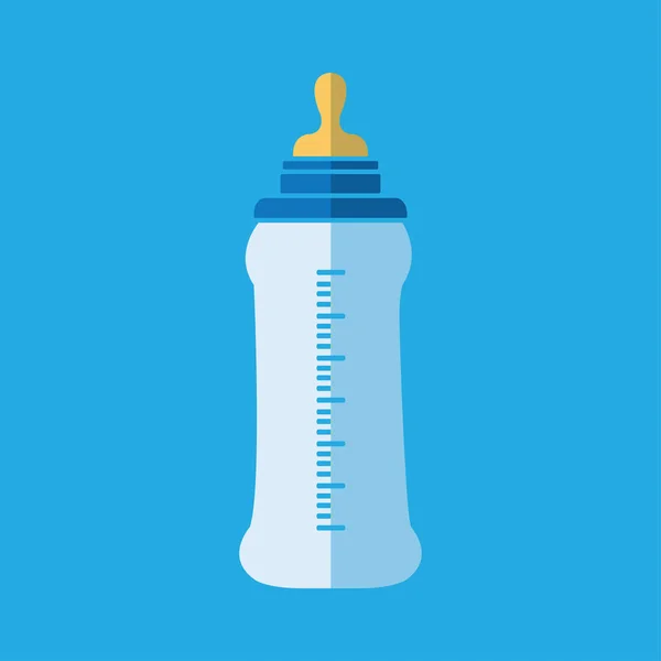 Feeding Bottle Baby Bottle Infants Young Children Vector Illustration - Stok Vektor