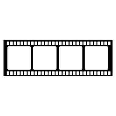 Boş film çerçeve hisse senedi illüstrasyon. Görüntü çerçeve film vektör çizim