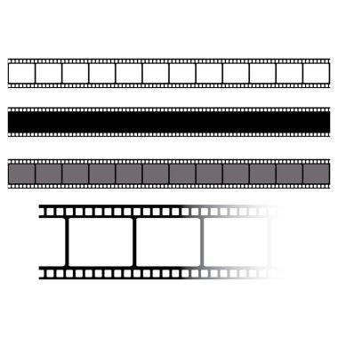 Boş film çerçeve hisse senedi illüstrasyon. Görüntü çerçeve film vektör çizim