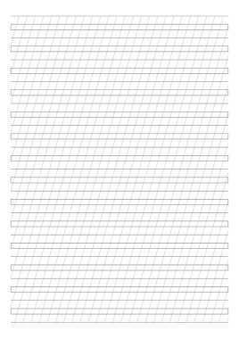 55 Derece Kılavuz Çarşafı. Kaligrafi kağıdı. Yazdırılabilir Kılavuz Kağıdı