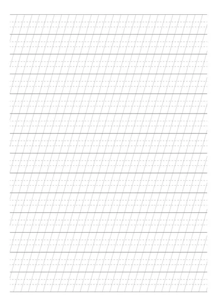 Feuilles Guide Diplôme Calligraphie Papier Calligraphie Imprimable Guide Papier — Image vectorielle
