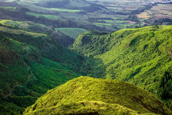 Schöne grüne Hügel — Stockfoto