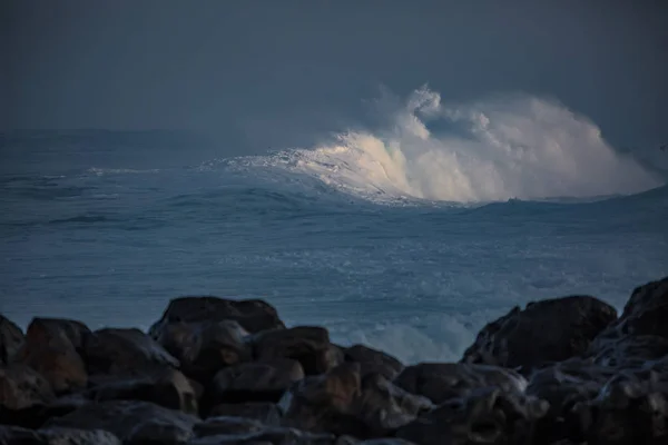 Ocean wave. Durva tengeri vízfelület — Stock Fotó