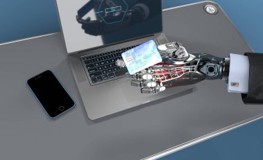 Online Kredi kartı ile alışveriş yaparken bir robot