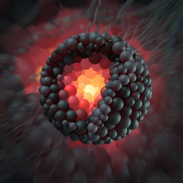 Cellula virale come concetto di progettazione medica — Foto Stock