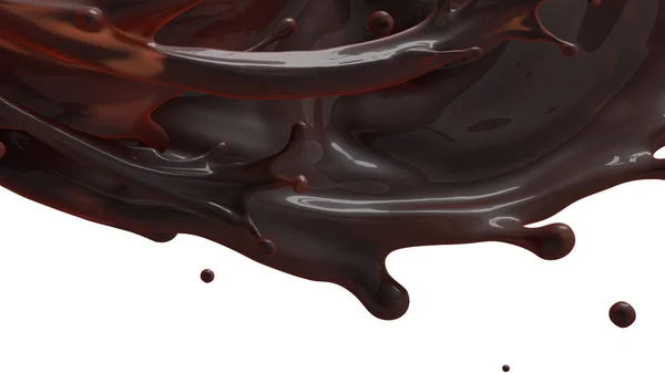 Pouring dark brown coffe — Stock Photo, Image